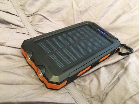Solar recharging power bank! Lights, USB phone charger!