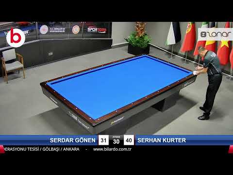 SERDAR GÖNEN & SERHAN KURTER Bilardo Maçı - 2022 ERKEKLER 1.ETAP-13.TUR