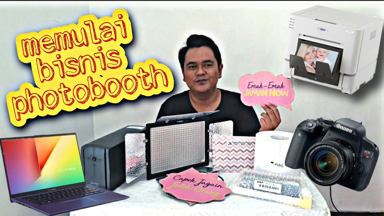PERLENGKAPAN MEMULAI BISNIS PHOTOBOOTH | how to start photo booth business