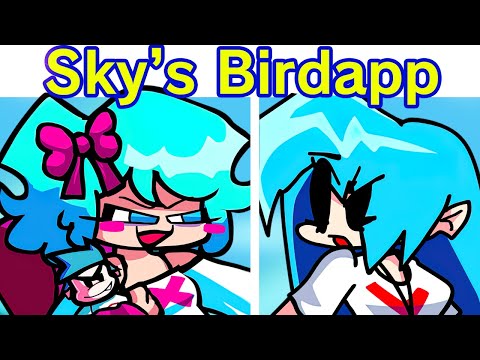 Friday Night Funkin' Miko vs NuSky - Birdapp / Twitter (FNF Mod/Skyverse) (Sky Fangirl Mod)