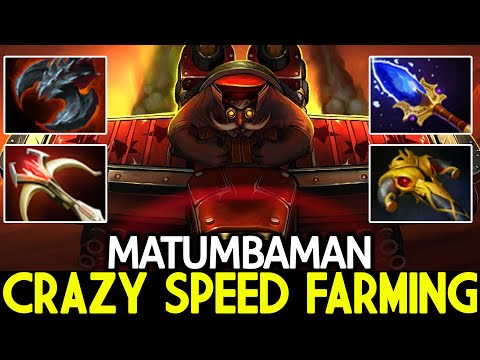 MATUMBAMAN [Gyrocopter] Crazy Speed Farming 12 Min Scepter Dota 2