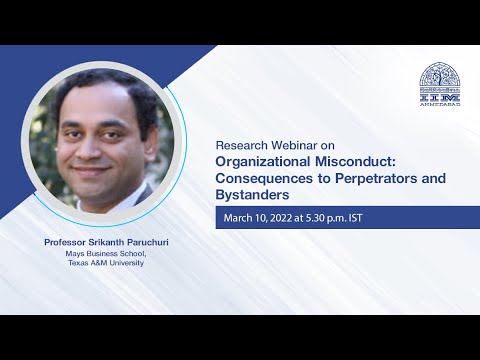 Organizational Misconduct: Consequences to Perpetrators and Bystanders