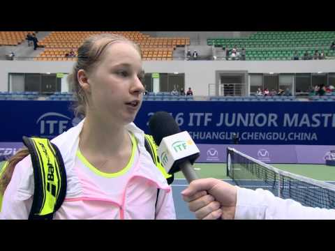 Anna Blinkova discusses her semifinal