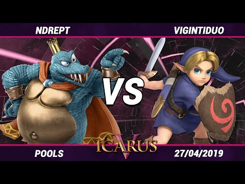 ICARUS V - Ndrept (King K. Rool) VS Vigintiduo (Young Link) - Pools WR1