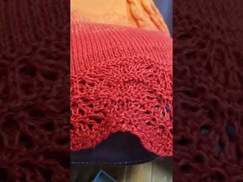 Abschlusskante und jetzt geht es unter den  Armen weiter...🧶🧶☕❤