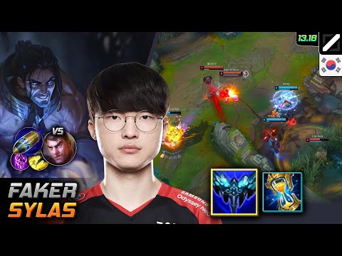 Faker Sylas Mid Build Everfrost First Strike - LOL KR Challenger Patch 13.18