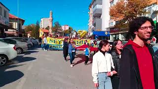 SEYDİŞEHİRDE CUMHURİYET BAYARMI YÜRÜYÜŞÜ