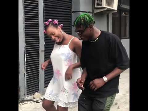 DJ Cuppy and Zlatan dancing Gbeku to 'Gelato' at the Soundcity Premises