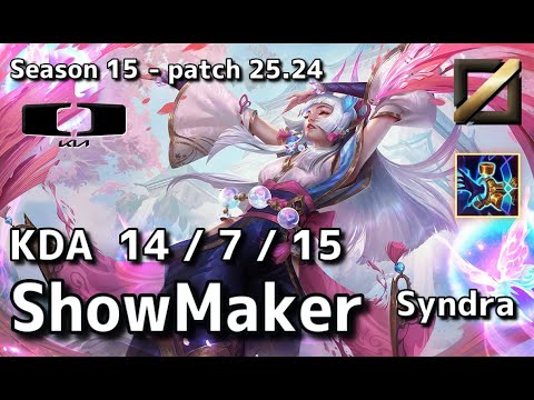 【KRサーバー/C1】DK ShowMaker シンドラ(Syndra) VS DNF Clozer オリアナ(Orianna) MID - Patch25.24 KR Ranked【LoL】