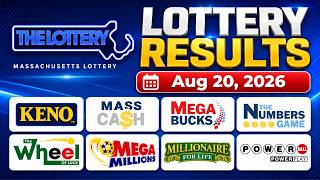 Massachusetts Lottery Results Today – August 20, 2026