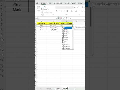 Day 21: TODAY – Display the Current Date in Excel!