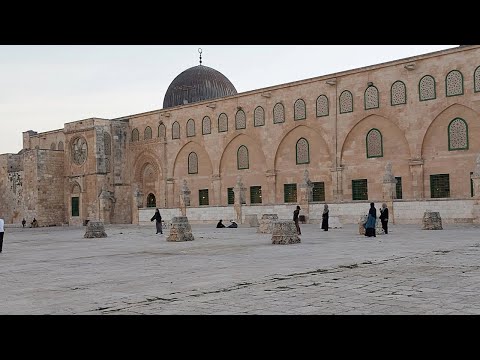Dentro de Masjid Al Aqsa - Monte do Templo - Jerusalém, Palestina - agosto de 2022