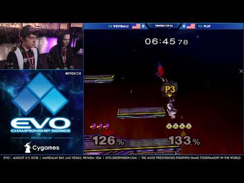 EVO 2018 - Westballz (Falco) vs Plup (Sheik) - Winners Round 1 - SSBM