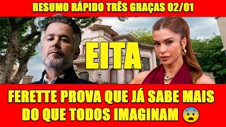 RESUMO RÁPIDO DA NOVELA TRÊS GRAÇAS 02/01 + OPINIÃO FINAL!