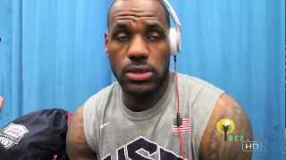 Lebron James interview in London for 2012 Olympics