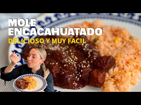 Receta de mole rojo encacahuatado de cerdo Casero Chef Ana Casanova