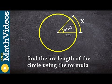 How to find the arc length of a circle using the formula