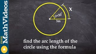 How to find the arc length of a circle using the formula