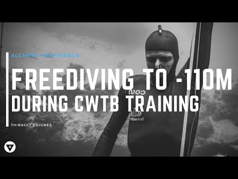 Thibault Guignes Freediving To -110m During Training In Kalamata (CWTB) | With Commentary
