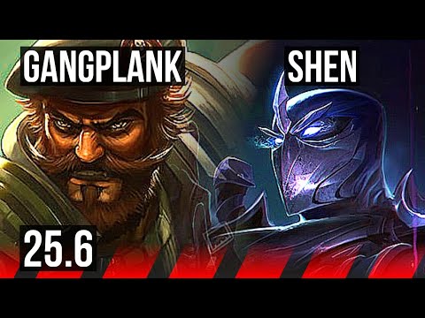 GANGPLANK vs SHEN (TOP) | 7/1/3 | EUW Diamond | 25.6