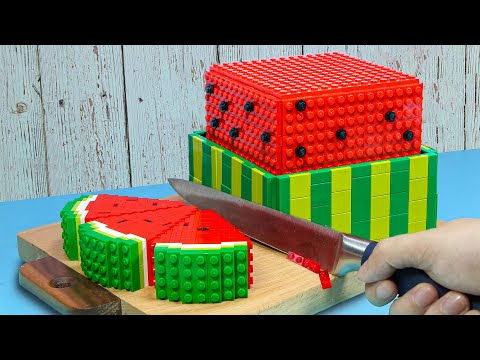 Best of RARE Food in LEGO ASMR Cooking Stop Motion IRL | Amazing Cutting Skills Compilation