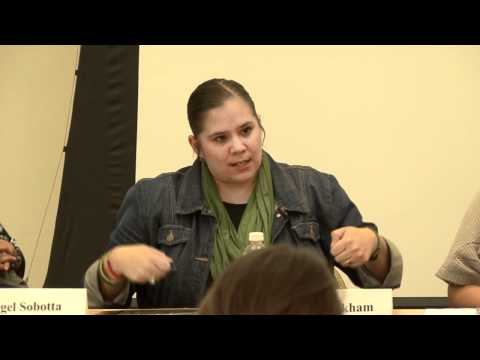 Video  of Georgia Johnson and graduate students Angel Sobotta, D'Lisa Pinkham, Lynn M. Becerra, Maria Isabel Morales, and Renee Holt's Panel Presentation 'Turning of the Wheel: an Indigenous Woman's Perspective.' Panelists are from Georgia Johnson (Associate Professor of Education)'s 'Indigenous Knowledge and Research Models in Education' course.
