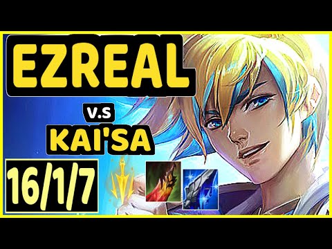 KLAUS (EZREAL) vs KAI'SA - 16/1/7 KDA BOTTOM ADC CHALLENGER GAMEPLAY - BR