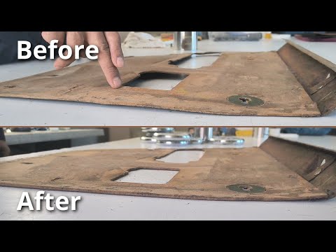 How to flatten a car door panel cardboard - Automotive Upholstery