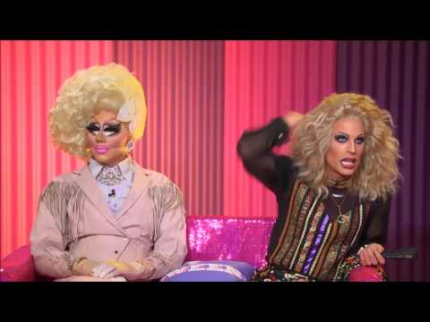 Katya and Trixie Mattel talking about Adore Delano on Hey Qween