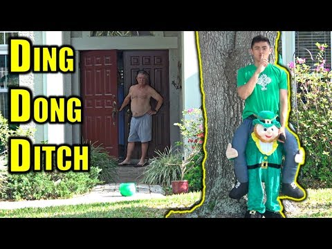 DING DONG DITCH In Leprechaun Suit PRANK! Video