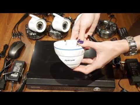 Kit Supraveghere Video AHD Eyecam 4 Camere + DVR Model EC-AHDKIT4005 - www.1cctv.ro