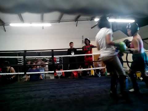 Point kickboxing practice