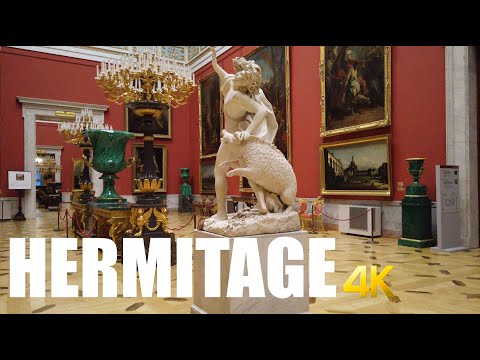 Hermitage Museum walking tour 4k 60fps - Saint Petersburg, Russia