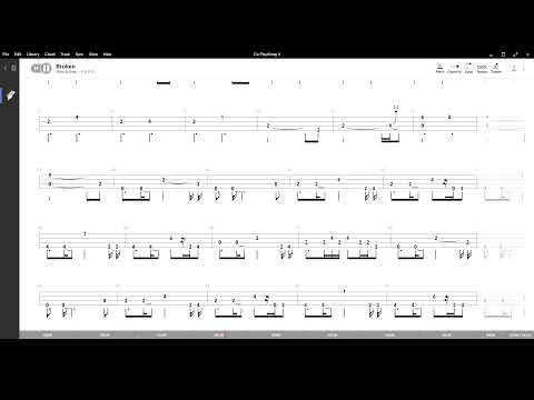 Broken ( Elisa ) ,Tablatura e base Senza Basso - Backing bass track-NO BASS