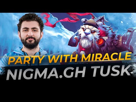 GH plays Tusk Party with Miracle | Full Gameplay Dota 2 Replay