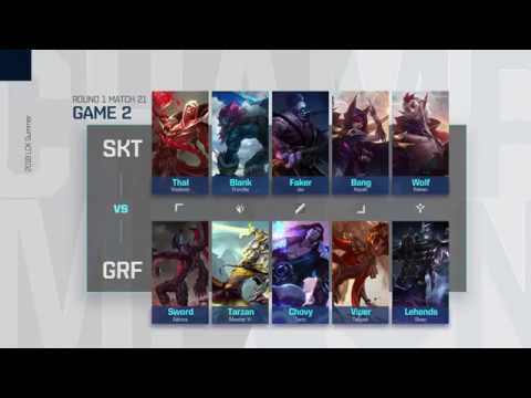 Faker Plays Jax   GRF vs SKT Game 2 Highlights   2018 LCK Summer W2D4
