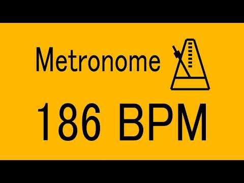 186 BPM METRONOME FOR TRAINING MUSICAL INSTRUMENT / 楽器練習用 メトロノーム / practice
