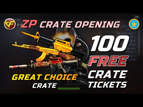 Using 100 FREE CRATE TICKETS On The Great Choice Crate | CrossFire WE - 500th Video Special