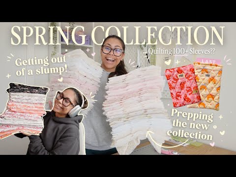 Quilting over 100 sleeves for my SPRING COLLECTION 🌷🧵🌟 Chatting about change, cooking, and sewing!