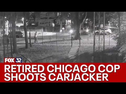 Video shows retired Chicago cop open fire on carjacker