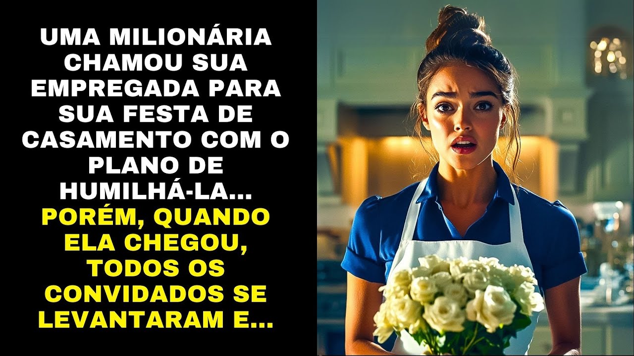 MILIONÁRIA CHAMA SUA EMPREGADA PARA SUA FESTA DE CASAMENTO PARA HUMILHÁ-LA, QUANDO ELA CHEGOU ...