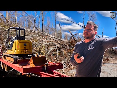 $24K Clearing Job Just Turned into $45K | Road Washed & Trapped Equipment