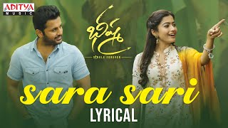 Sara Sari Lyrical  Bheeshma Movie  Nithiin Rashmik