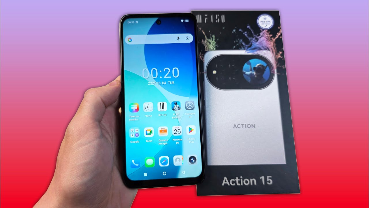 IIIF150 ACTION 15 - БЮДЖЕТНЫЙ ТЕЛЕФОН С ЗАДНИМ ЭКРАНОМ И IP68