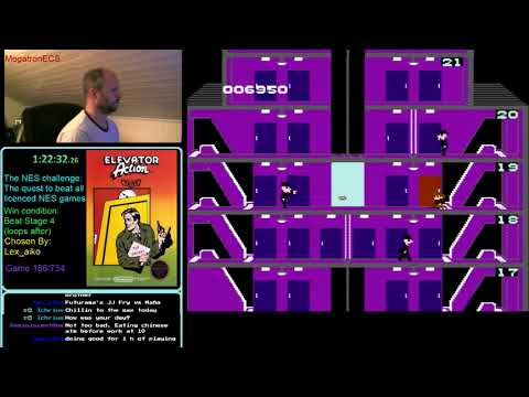 NES Challenge: Game #186: Elevator Action(part 1)
