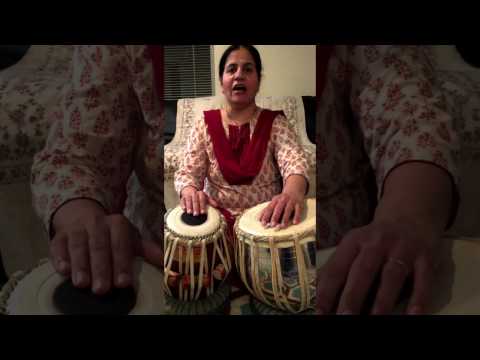 How to play a Tabla Bol/Note (DHA) on a twin hand drums called TABLA & DAGGA.
