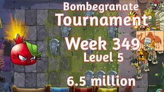 PVZ2-Arena Bombegranate Tourmament 6.5m Week 349 Low Level Plants Strategy Season 73