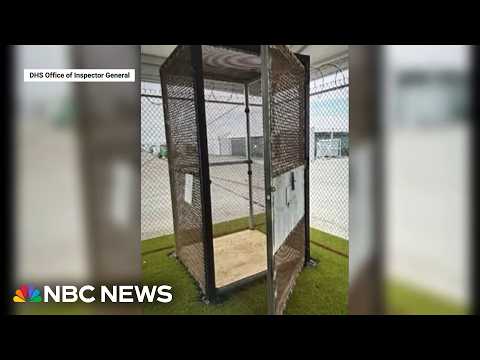 Report finds 'Alligator Alcatraz' held immigrants in cages the size of phone booths