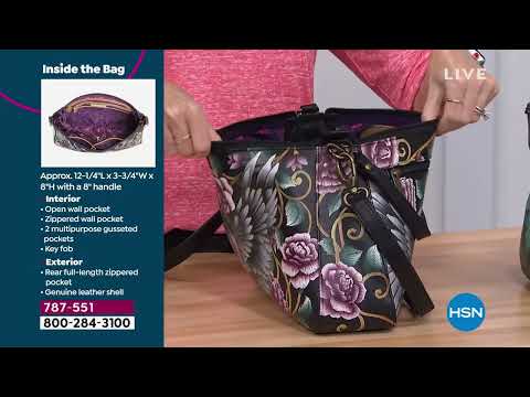 Anuschka HandPainted Leather Shoulder Bag