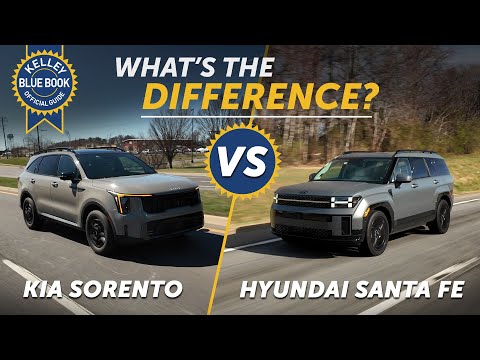 2025 Kia Sorento Vs 2025 Hyundai Santa Fe | What's The Difference?